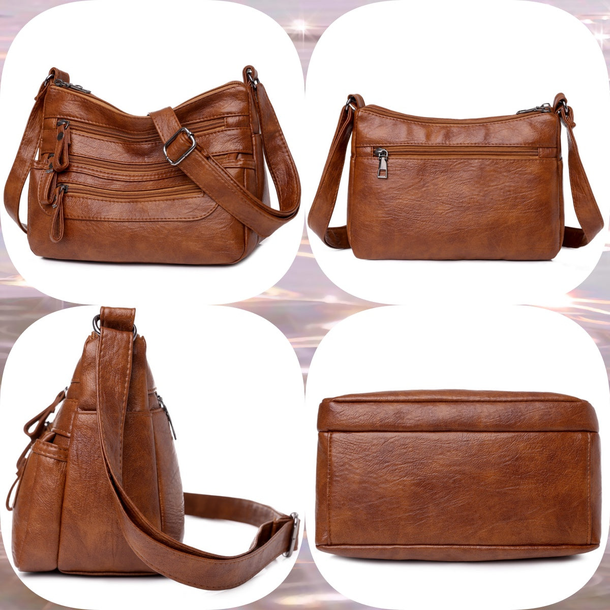 🔥【Doar azi: Reducere 30%】Geanta de umar eleganta din piele moale cu capacitate mare-3884606