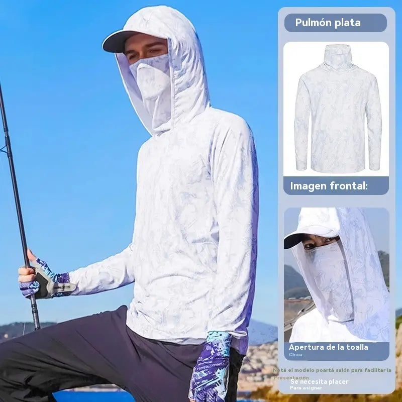 🔥🎏【M-5XL】Ropa de pesca transpirable con protección solar para hombre