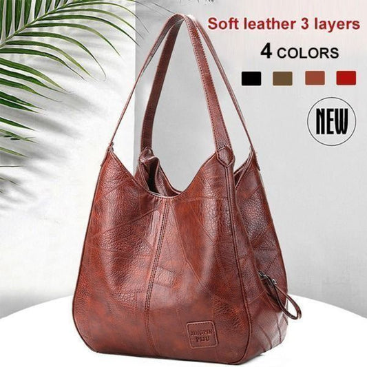 💗 Geantă de umăr din piele moale, cu stil nou, capacitate mare, potrivită 👜--3890303
