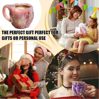 🥰[Sănătate + Aproape De Natură] Cană De Cafea Cristal Mineral Din Rășină-3873583