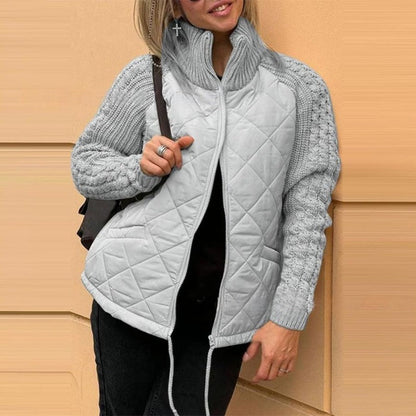 🔥 【S-3XL】Ženska prošivena pletena jakna – lagana, topla i savršena za zimu