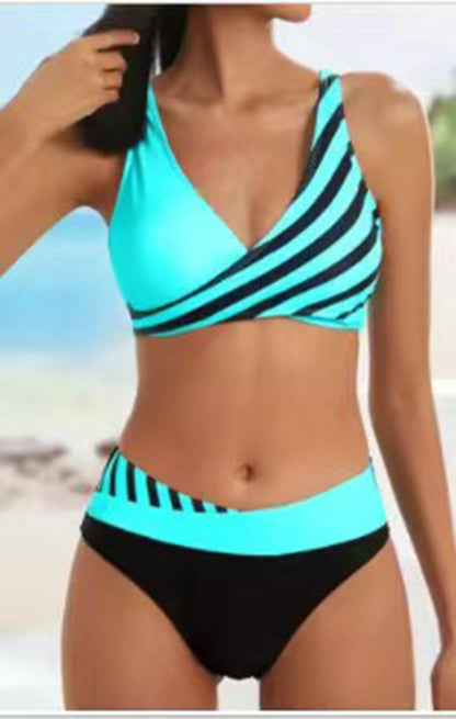 🌟【Novi dolazak Ograničeno vrijeme 50% popusta】👙【S-3XL】2026 Novi ženski dvodijelni bikini kupaći kostim s printom - brzosušeći