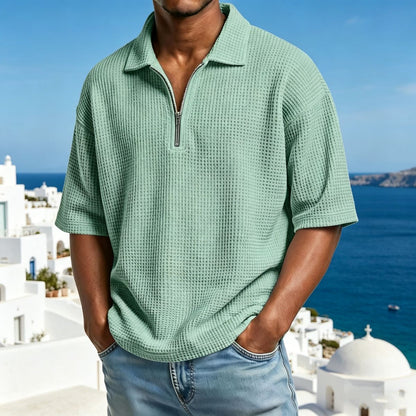 👕👕【50% popusta】【Veličine S-4XL】Novi dolazak za ljeto 2026.: Muška polo majica kratkih rukava u jednoj boji