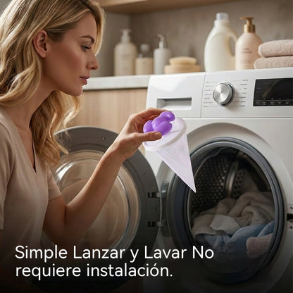 🌀6 piezas 26€✨ Filtro Flotante para Lavadora – Atrapa Pelusas, Cabellos y Pelos de Mascota en Cada Lavado 🧺
