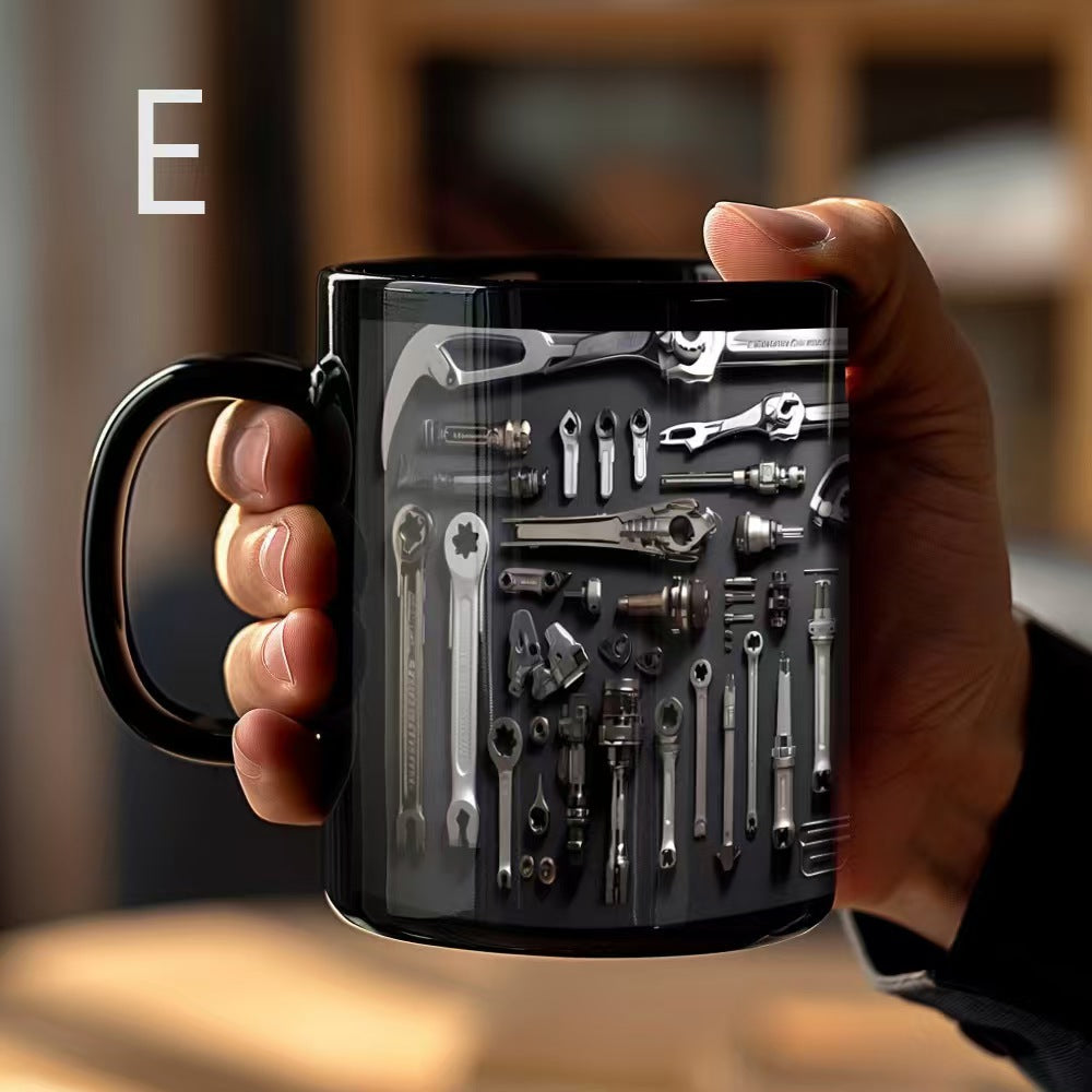 🔥☕【¡El resto del día! 50% de descuento】💥Nuevo kubek de cerámica con el motivo de obrabiarki 