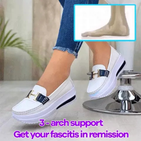 🩰【Reducere Limitată】Pantofi Femei Confortabili Cu Talpă Groasă și PU, Stil Casual-3898974