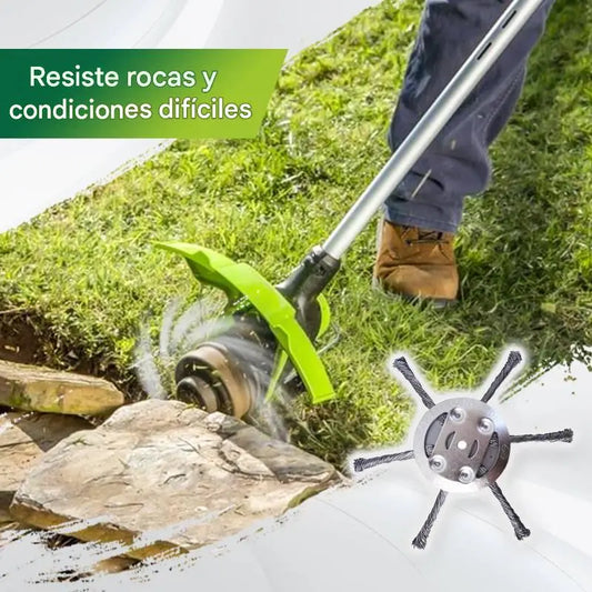 🔥✨【Compra 1, llévate 1 gratis: 2 piezas】🔥 Cabezal de corte reemplazable para cortacésped/recortadora - Cabezal de corte de acero para cortar césped 🌿✂️⚙️