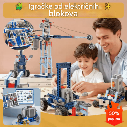🔥【Vruća prodaja – Popust do 50%】🧒🧩Električne građevinske igračke