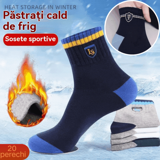 🔥🧦【10 perechi】șosete sportive casual pentru bărbați, calde, dezodorizante și care absoarbe transpirația -- 3856760