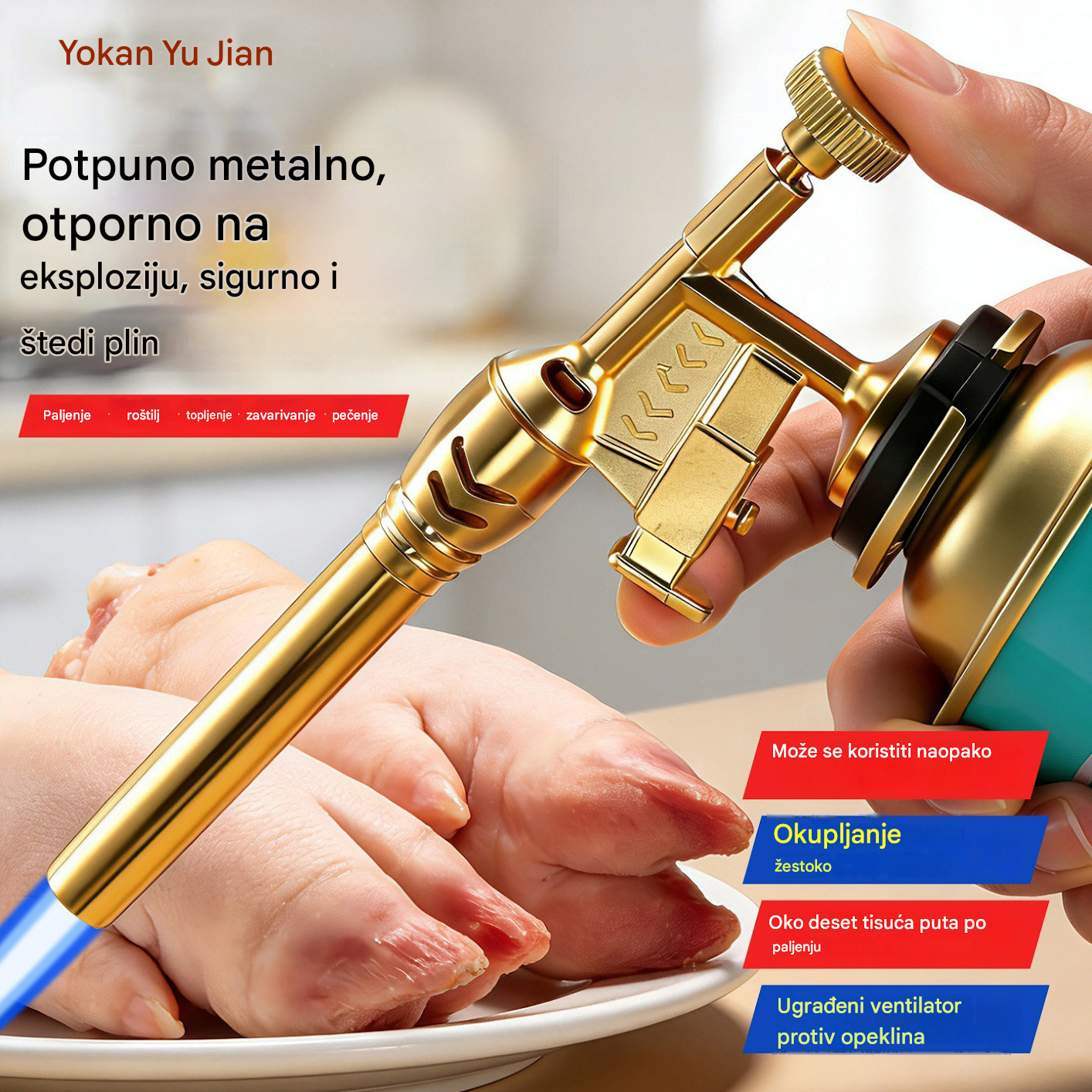 Kupite jedan, drugi dobijete gratis! 50% popusta🔥🔥 Prijenosni bakreni plinski štednjak.