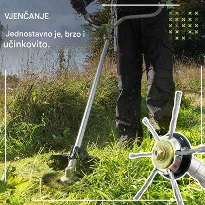 🔥✨【Kupite 1, dobijte 1 gratis: 2 komada】🔥 Zamjenjiva rezna glava za kosilicu/trimer - Čelična rezna glava za košnju trave 🌿✂️⚙️
