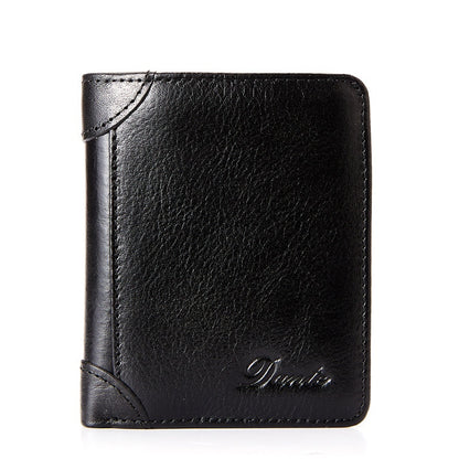 💥🔥【Vremenski ograničena ponuda: 50% popusta】👝 Vintage muški novčanik od visokokvalitetne kravlje kože, 💰s RFID funkcijom zaštite od provlačenja - vrhunski izbor za poklone