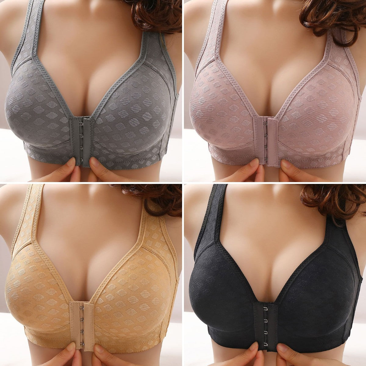 【Reducere de Crăciun】【Set de 4】 Sutien push-up fără cusături de înaltă calitate. Doar 37lei pe articol