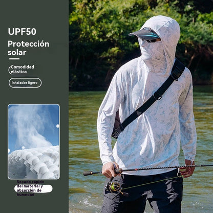 🔥🎏【M-5XL】Ropa de pesca transpirable con protección solar para hombre