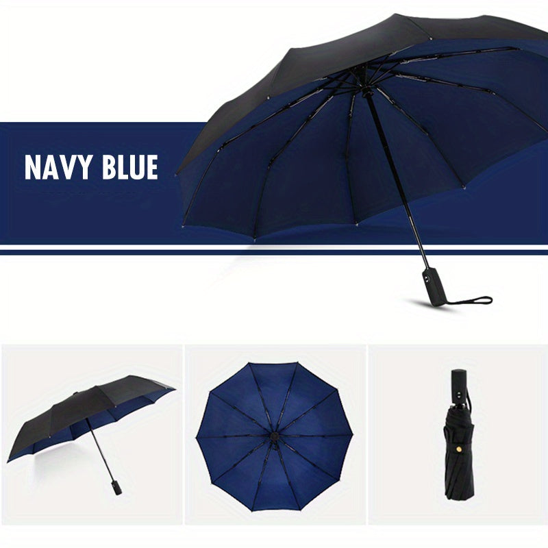 【🛒Oferta pe timp limitat】☔ Umbrelă automată cu două straturi, întărită, rezistentă la vânt, utilizabilă atât pe vreme ploioasă, cât și însorită--3865961