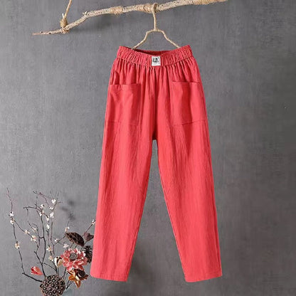 🌿🌈【Cel mai vândut】【M-4XL】Pantaloni largi pentru femei, de primăvară, noi, 2025, pantaloni casual confortabili