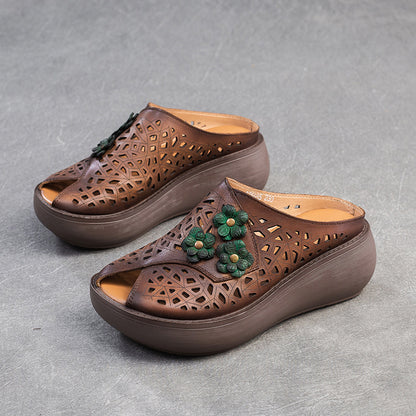 👡【35-40】Sandale Retro 2025 noi cu talpă groasă și gură de pește