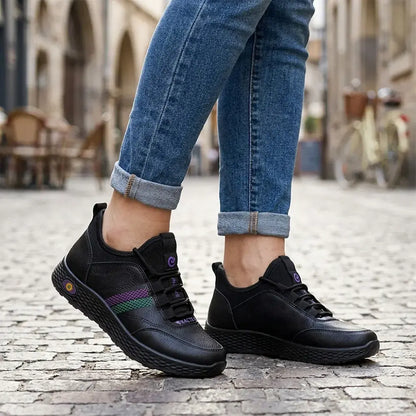 ❤¡Rebajas a mitad de precio!❤ | Zapatos de mujer de cuero impermeables y antideslizantes, zapatos casuales con suelas gruesas y amortiguación para otoño.