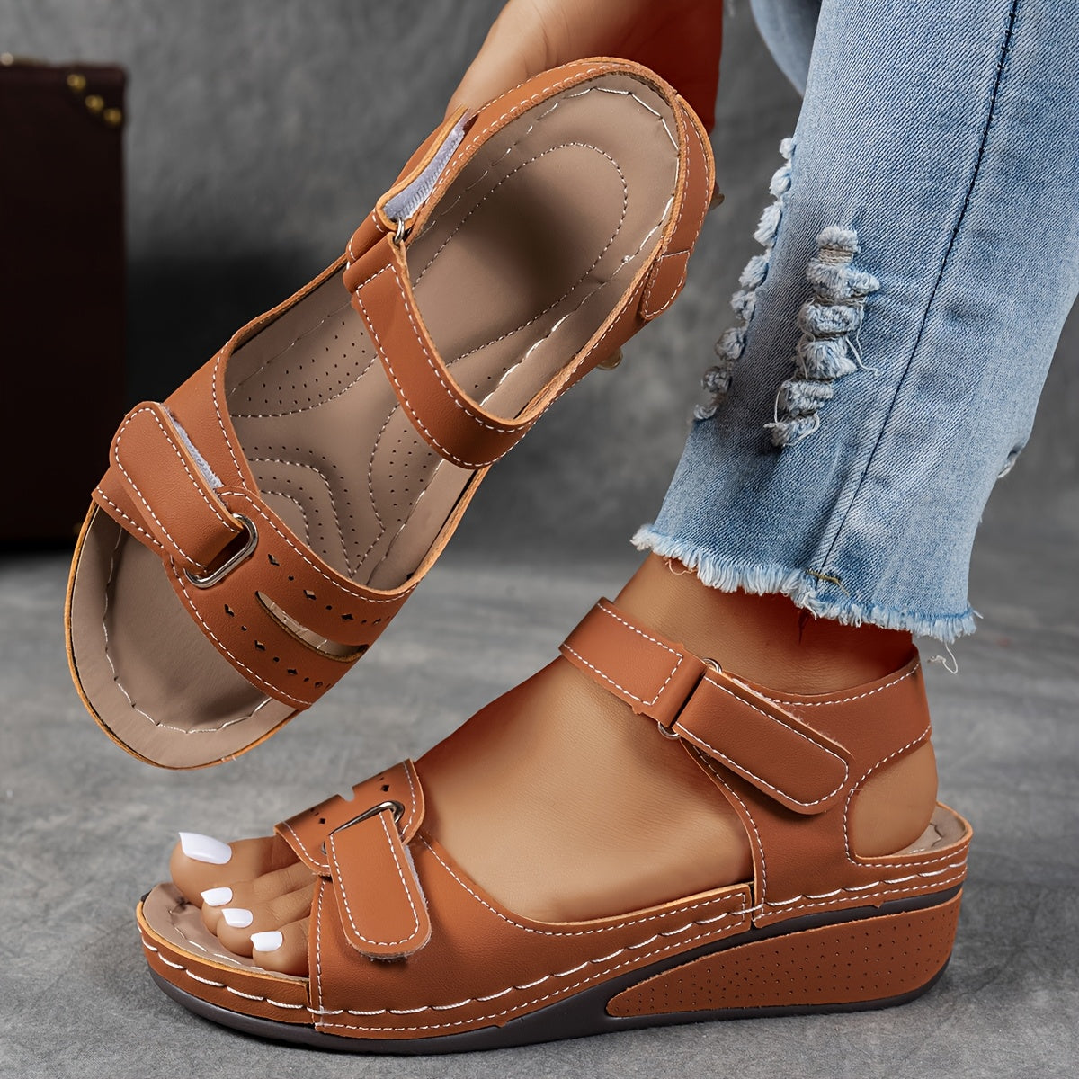 😍【36~43】👡Sandale confortabile cu platformă pentru femei