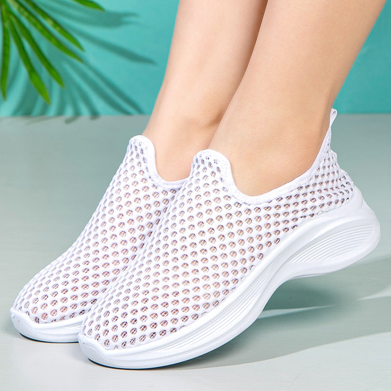 🔥💖【35-41】La modă Hundred Hollowed Out Înălțime Creșterea Sports Tennis Shoes