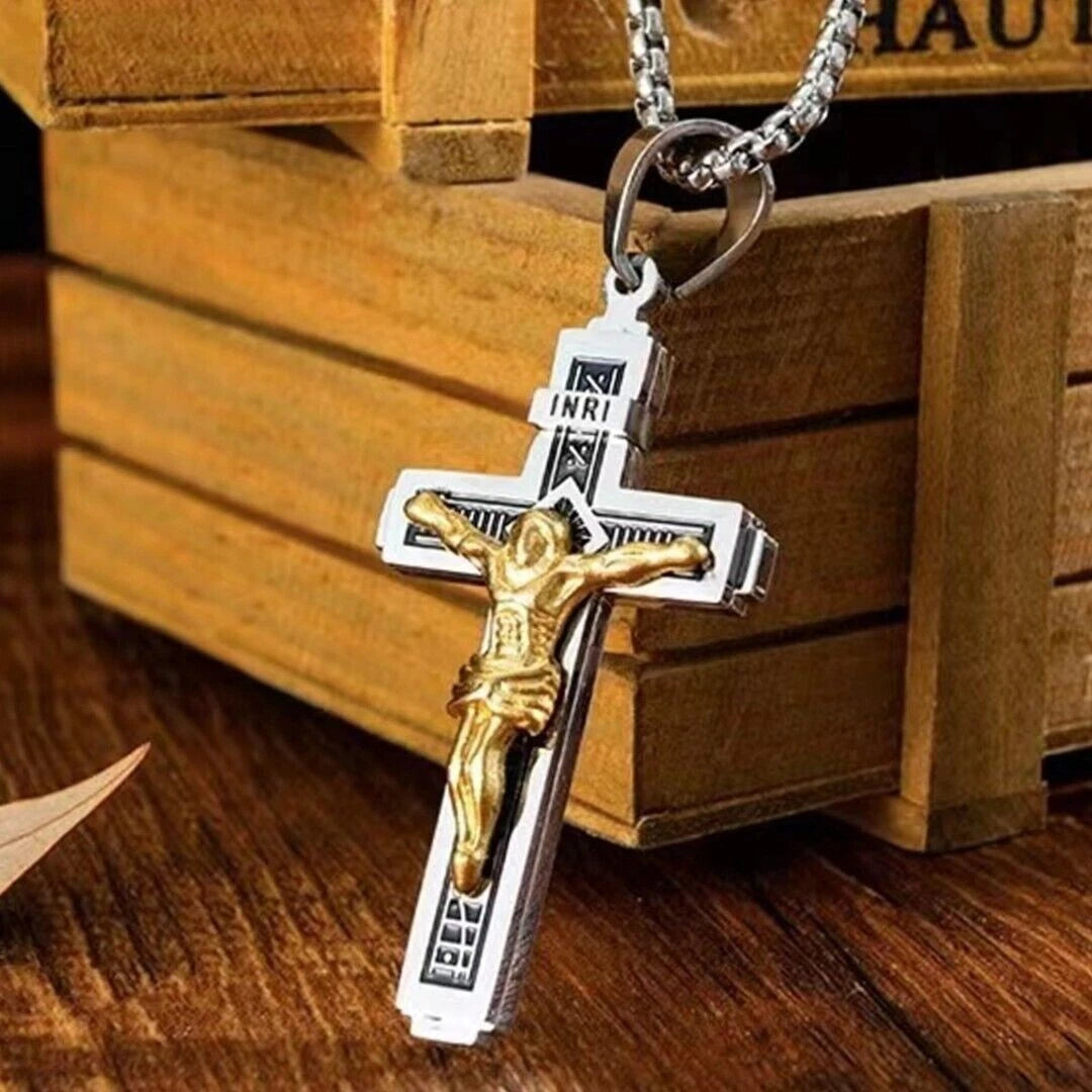 ✨【Kupite jedan, dobijte jedan gratis】✝️Ogrlica s Isusovim križem---✝️Ovaj križ je simbol Isusa Krista.
