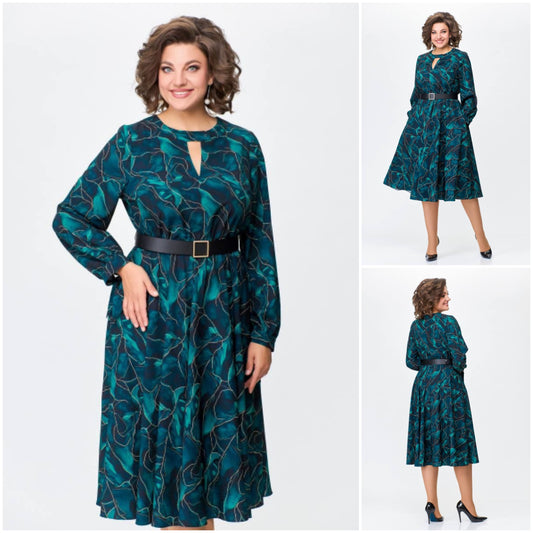 💖【S-5XL】🍁Stil nou de toamnă și iarnă elegant de înaltă calitate, rochie-3854844
