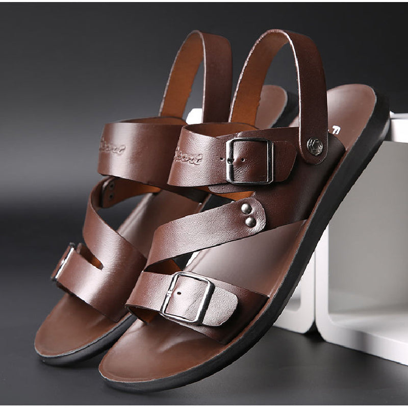 [39-28]👡👡 50% popusta——Nove muške ljetne sandale od mekane prave kože