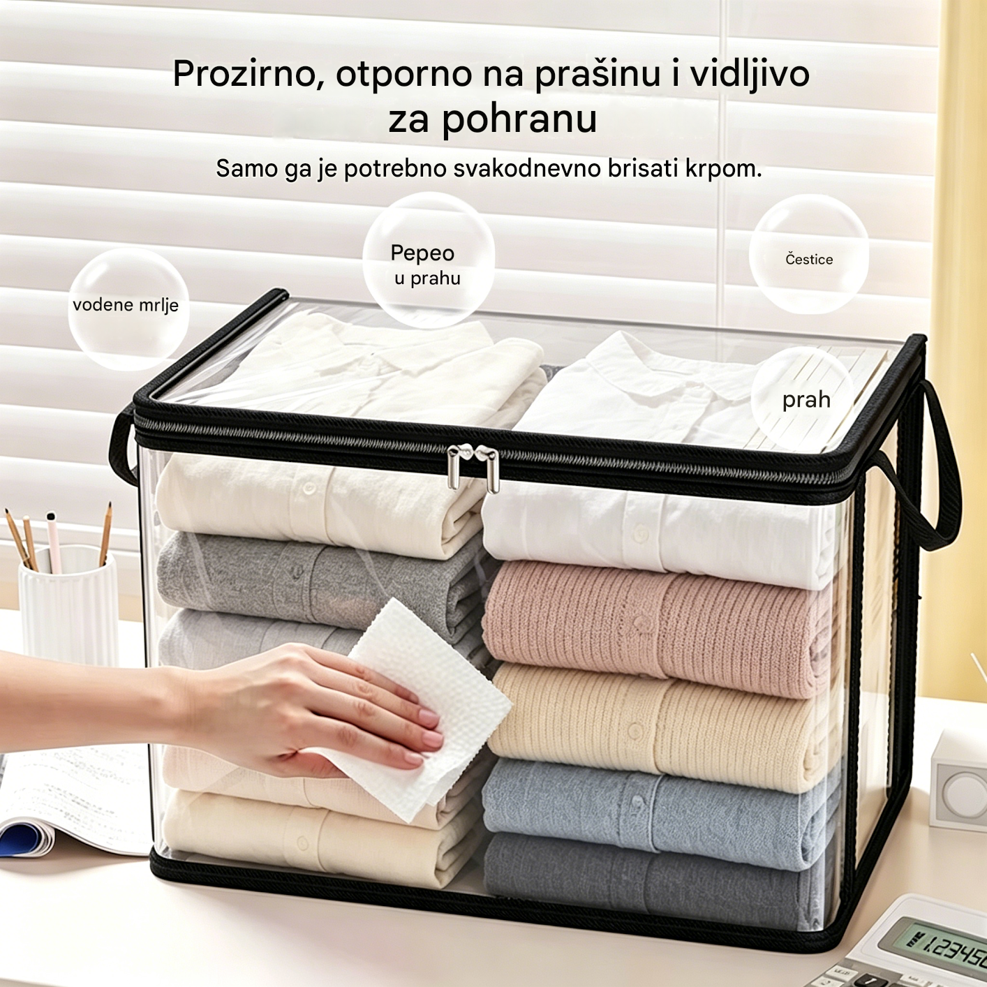 🔥 3 artikla za 27 € 📦 Velika, prozirna PVC torba za pohranu — ojačana i izdržljiva — savršena za odjeću, selidbu i pohranu