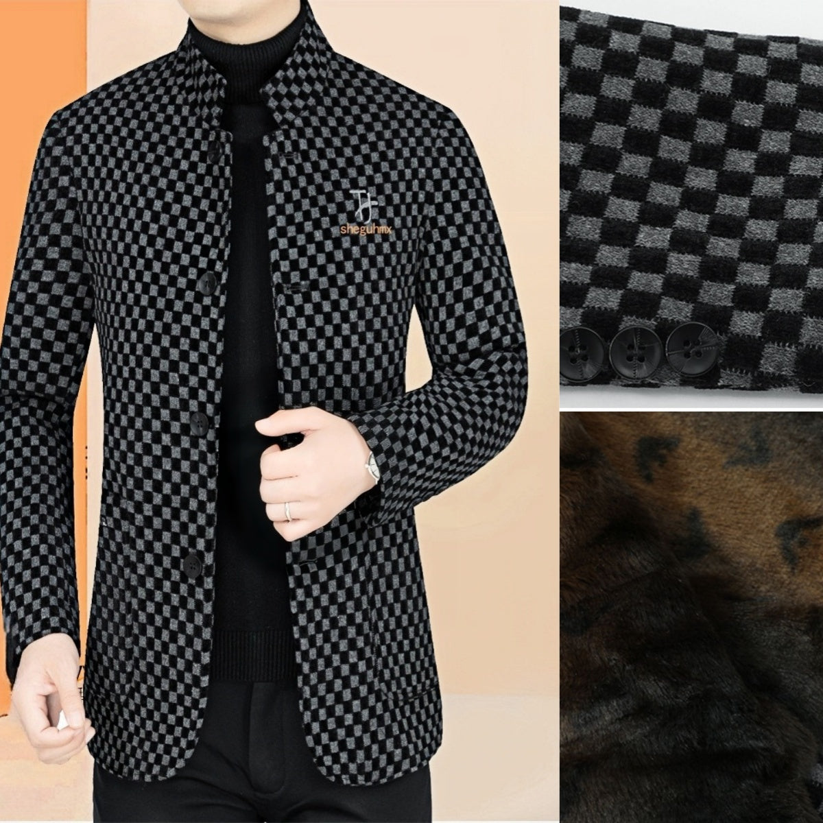 🔥🌈 【M-4XL】Jachetă casual pentru bărbați din lână și fleece 2025 pentru toamnă și iarnă-3862522