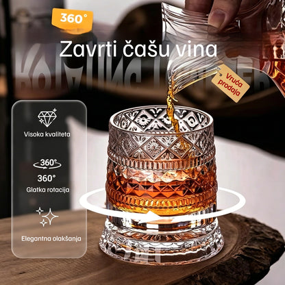 🥛💎Rotirajuća čaša za viski od 360°