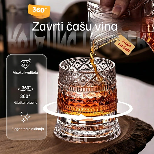 🥛💎Rotirajuća čaša za viski od 360°
