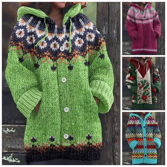 🥰【🔥Vânzare fierbinte】Iarna 2024, stil nou, confortabil, retro, caldur, jachetă tricotată cardigan-3849036