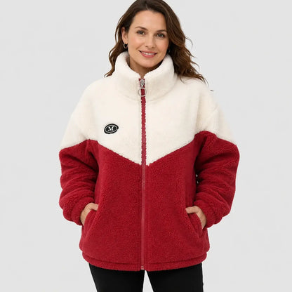 🔥🐏【M-4XL】Zimska flis jakna, pamučna jakna, ojačana pamučna jakna od janjeće vune, topla jakna