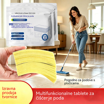🧹【Kupite 1, dobijte 1 GRATIS!】✨ 240 antibakterijskih i dezodorirajućih višenamjenskih tableta za čišćenje | Pogodno za parket, laminatne podove, pločice i zidove kampera