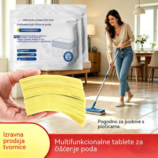 🧹【Kupite 1, dobijte 1 GRATIS!】✨ 240 antibakterijskih i dezodorirajućih višenamjenskih tableta za čišćenje | Pogodno za parket, laminatne podove, pločice i zidove kampera