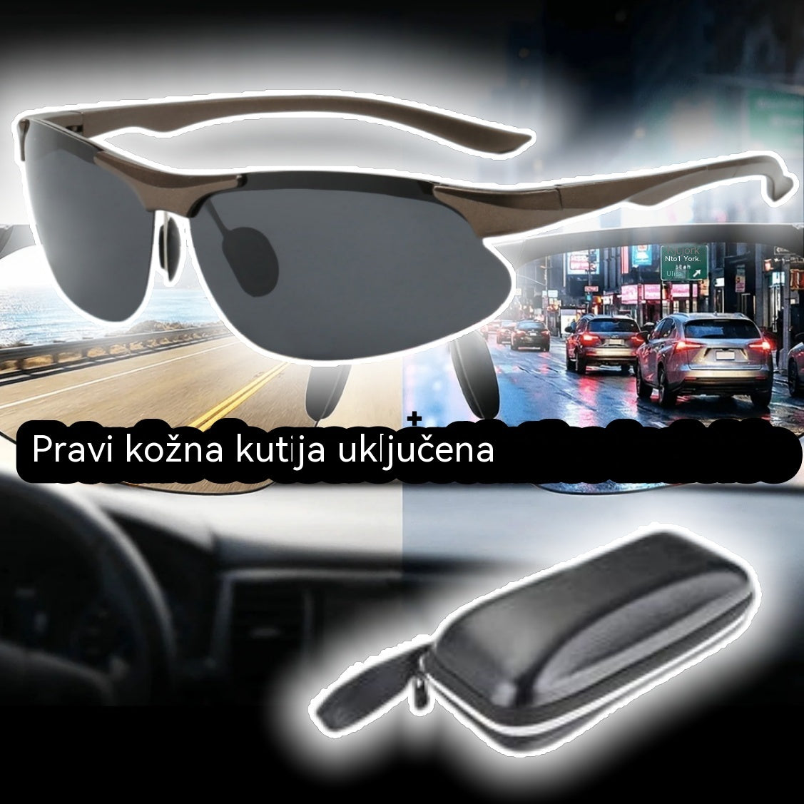 💥💥【Kupite 1, dobijte 1 gratis】🕶️ Polarizirane fotokromatske naočale za vožnju danju i noću 🚗