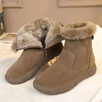 👢【35-41】Stil nou de iarnă, cizme de zăpadă calde și la modă cu catifea adăugată, impermeabile și anti-alunecare-3853910