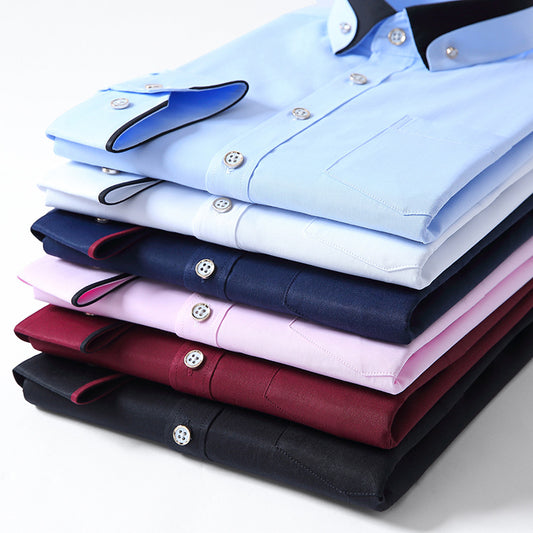 【S-4XL】2025 Noua cămașă respirabilă de afaceri pentru bărbați de moda casual-3859747