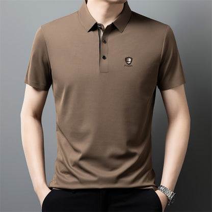 【Novi dolazak, vremenski ograničen popust】【M-4XL】👔👔Ljeto 2026. Nova polo majica kratkih rukava s ovratnikom od ledene svile