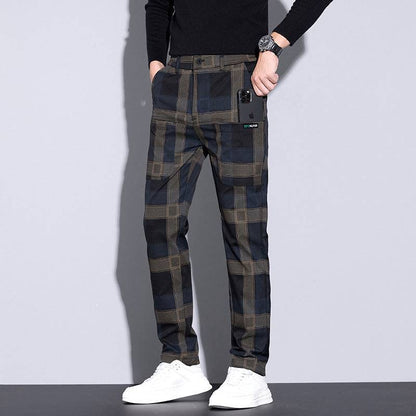 💥Pantaloni casual în carouri noi de vară pentru bărbați, lejeri și versatili【45-110 kg】