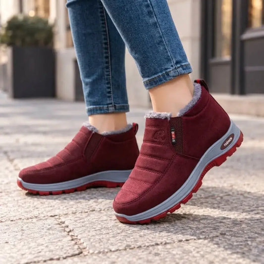 【35-48】Zimné unisex topánky s kožušinovou podšívkou – teplé, pohodlné a protišmykové na chladné dni