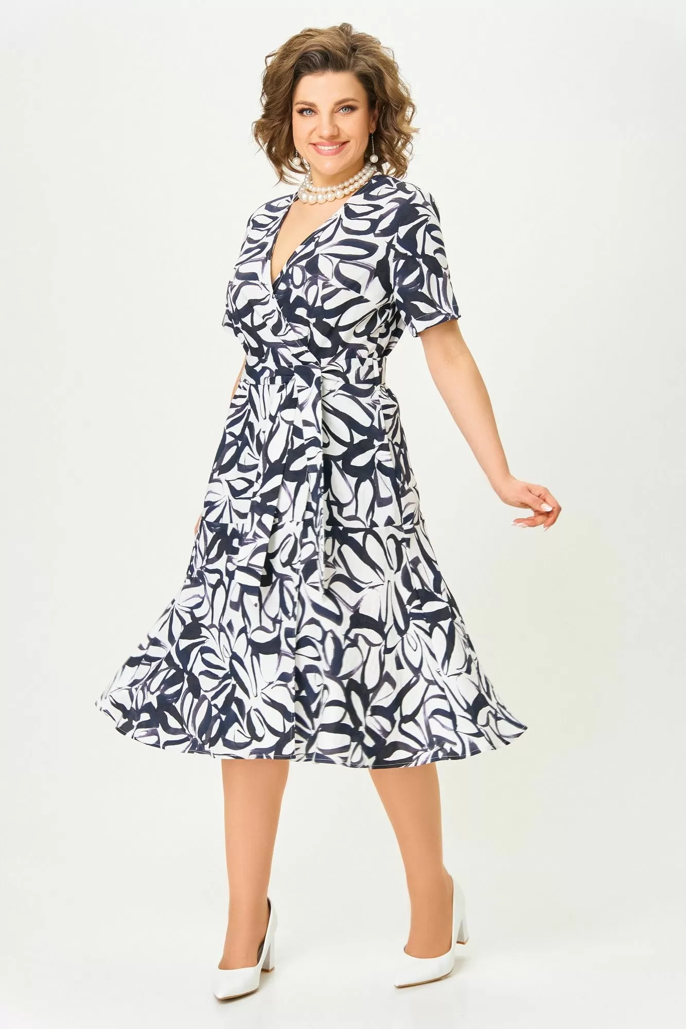 🎀🎀【S-5XL】2025 Noua rochie imprimata cu cravata in talie