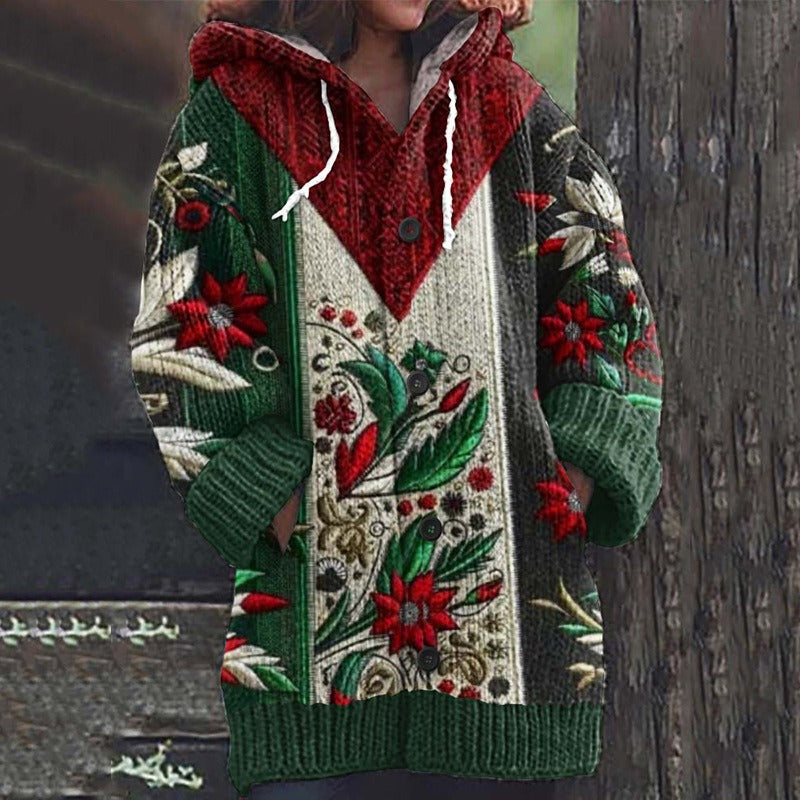 🥰【🔥Vânzare fierbinte】Iarna 2024, stil nou, confortabil, retro, caldur, jachetă tricotată cardigan-3849036