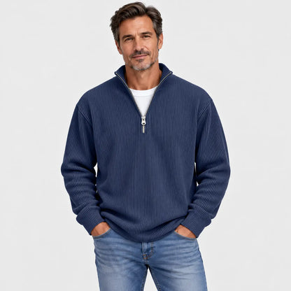 【S-5XL】Nueva sudadera para hombre con cuello alzado, otoño/invierno