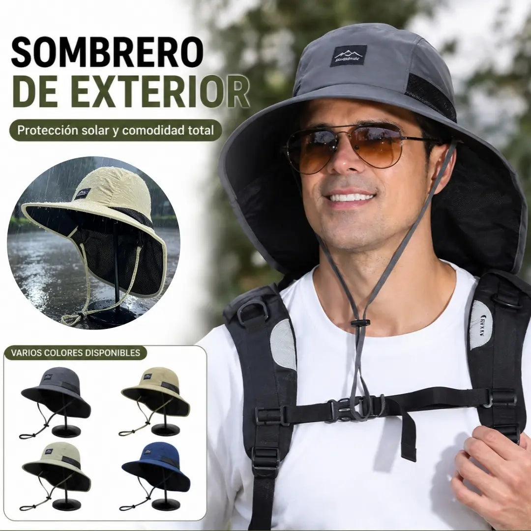 🧢Sombrero de sol unisex【Compra 1 y llévate 1 gratis】🧢Sombrero solar plegable impermeable para exteriores