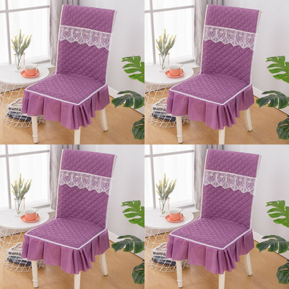 👍【4 bucăți】Husa de scaun universala perna de scaun dintr-o bucata perna de scaun anti-alunecare perna de spate-3852709