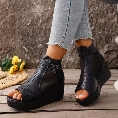 💥【Nevjerojatno najniža cijena】👡【Veličine 35-41】Ženske sandale s kosom petom, prozračne mrežaste, visokokvalitetne cipele, udobne, povećavaju visinu —✅ plaćanje pouzećem
