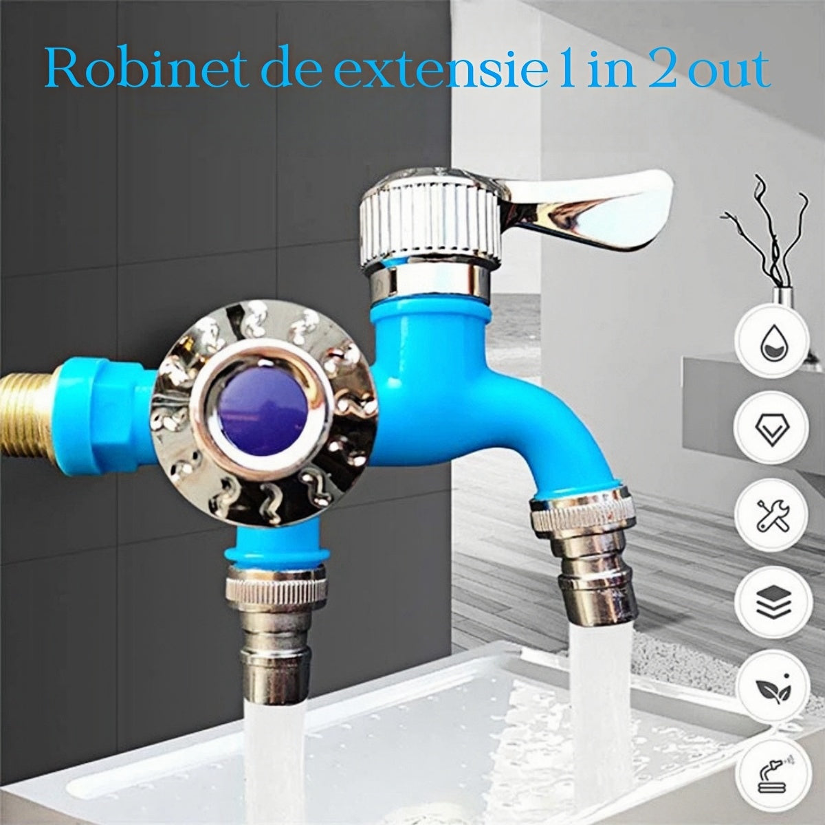 【Set de 2 bucăți/cumpărați unul, primiți unul gratuit】💥💥Robinet de exterior antigel cu control dublu-3863624