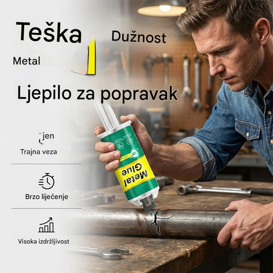 【Set od 3 komada】 23 eura🔥Vrijeme ograničeno 50% popusta! 🛠️Visokočvrsto AB ljepilo za popravak metala
