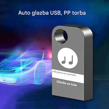 🚗🎵🎵【Glazbeni USB flash pogon】Sadrži 8000 pjesama, 600 glazbenih spotova i 6D zvučne efekte